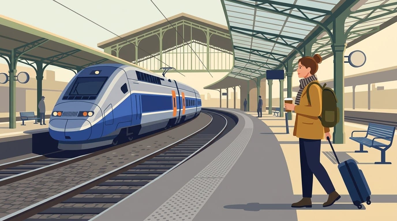 At the station