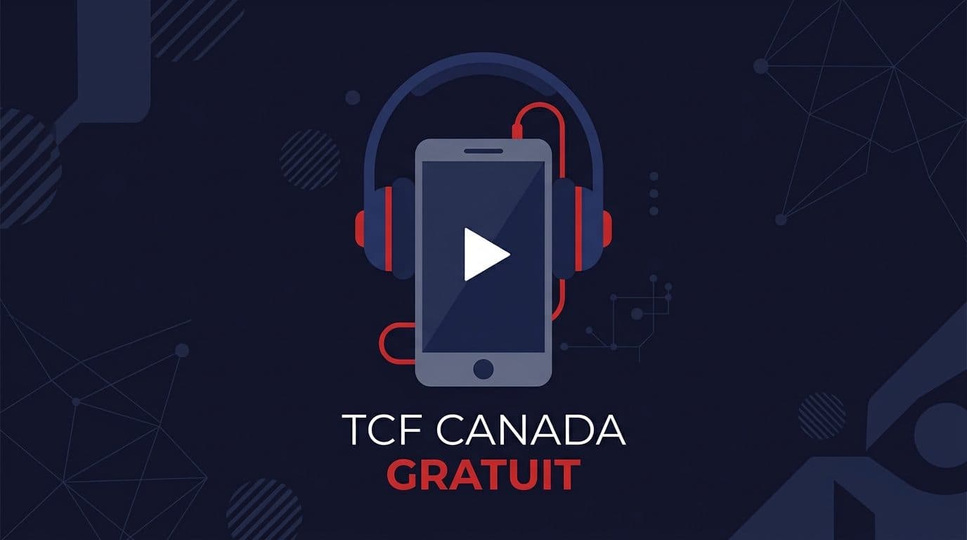 Illustration d'un téléphone avec un casque audio et un bouton lecture